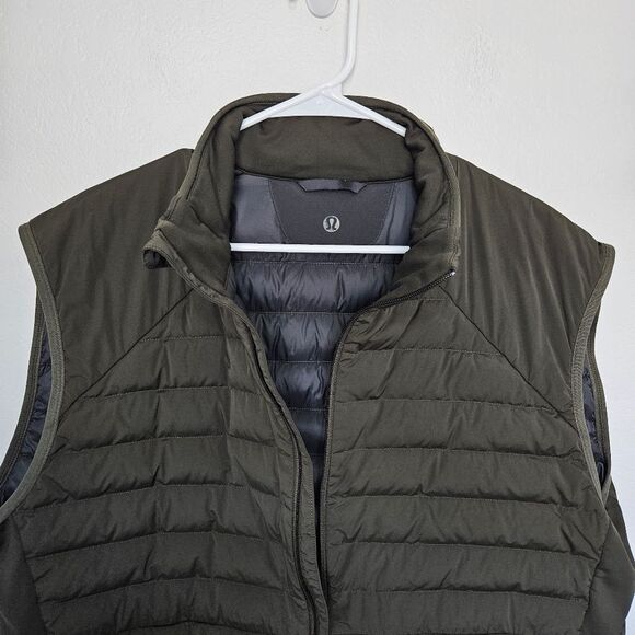Lululemon | Down for It All Vest PrimaLoft Quilted 700 Goose Down Dark Olive XXL - Picture 8 of 13